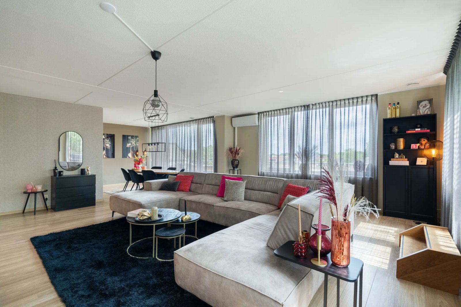 Beige bank Woonsquare, Ophalen, Overige materialen, Hoekbank, 300 cm of meer