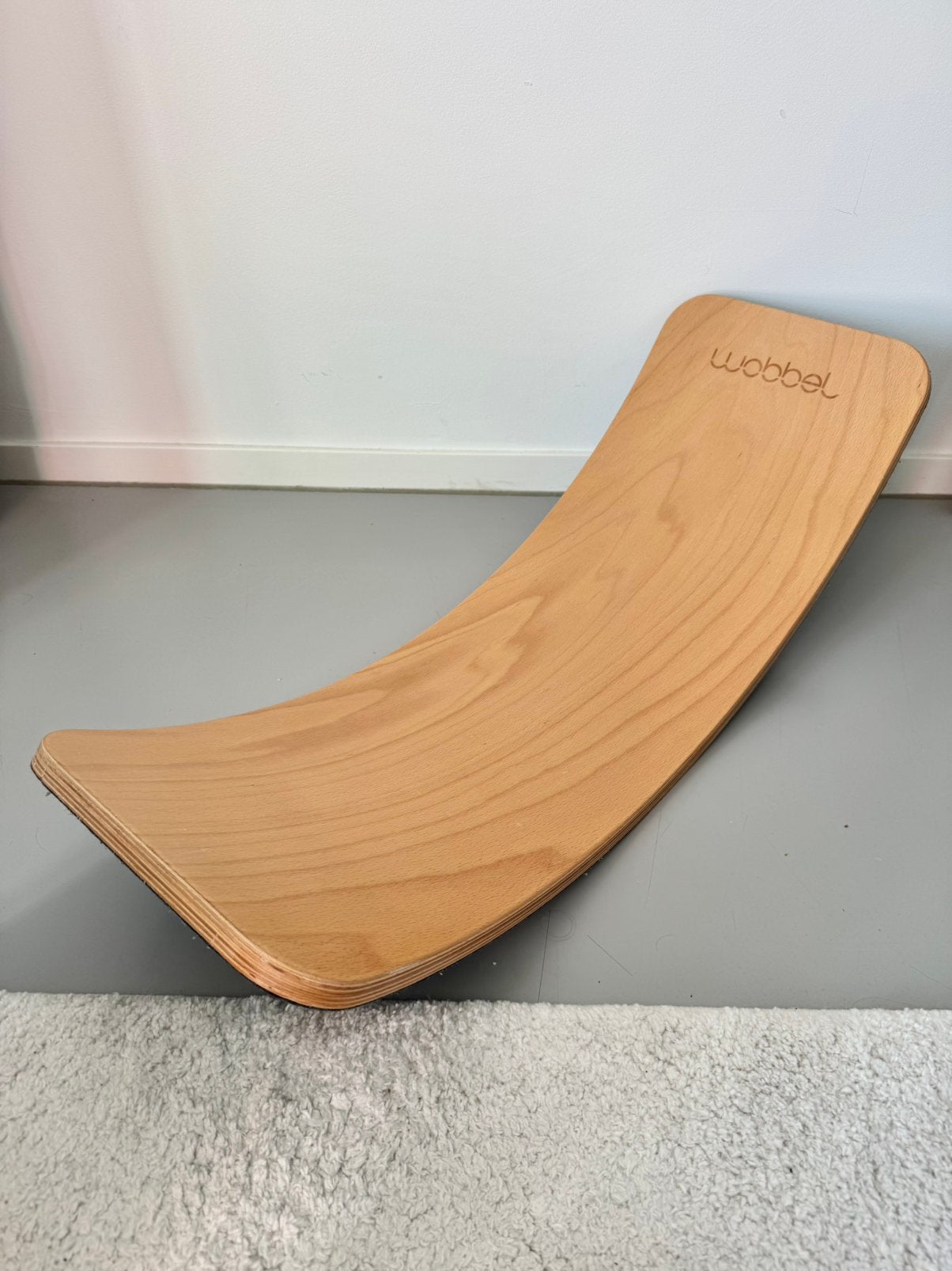 Wobbel pro - blank gelakt - muisgrijs zgan