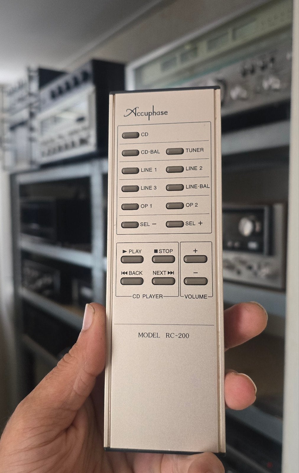 Accuphase RC-200 Afstandsbediening, Ophalen of Verzenden, Zo goed als nieuw, Origineel, Dvd