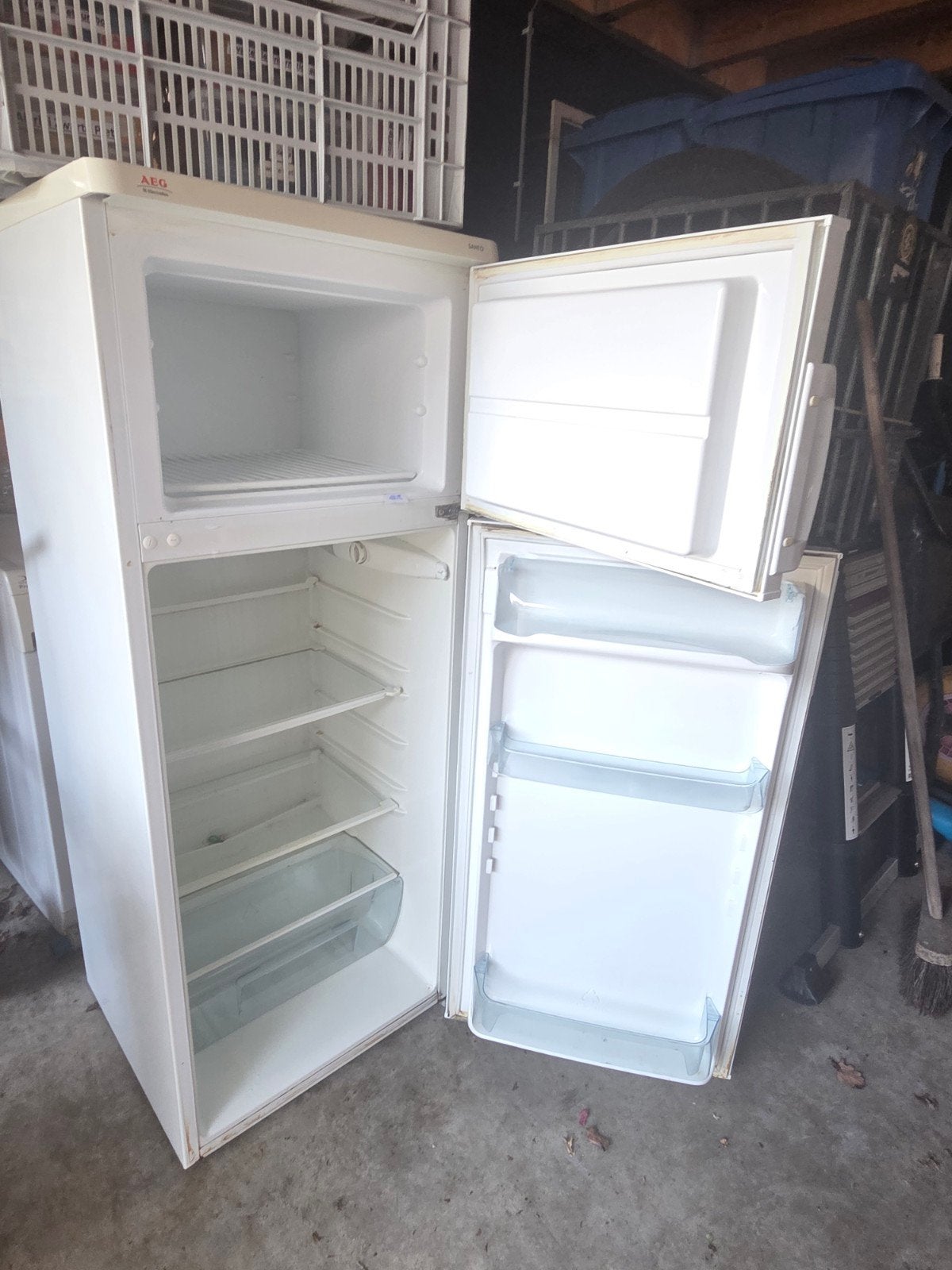 AEG Koelkast met vriesvak - Model S60240DT2, Ophalen, 150 tot 200 liter, Gebruikt, 60 cm of meer