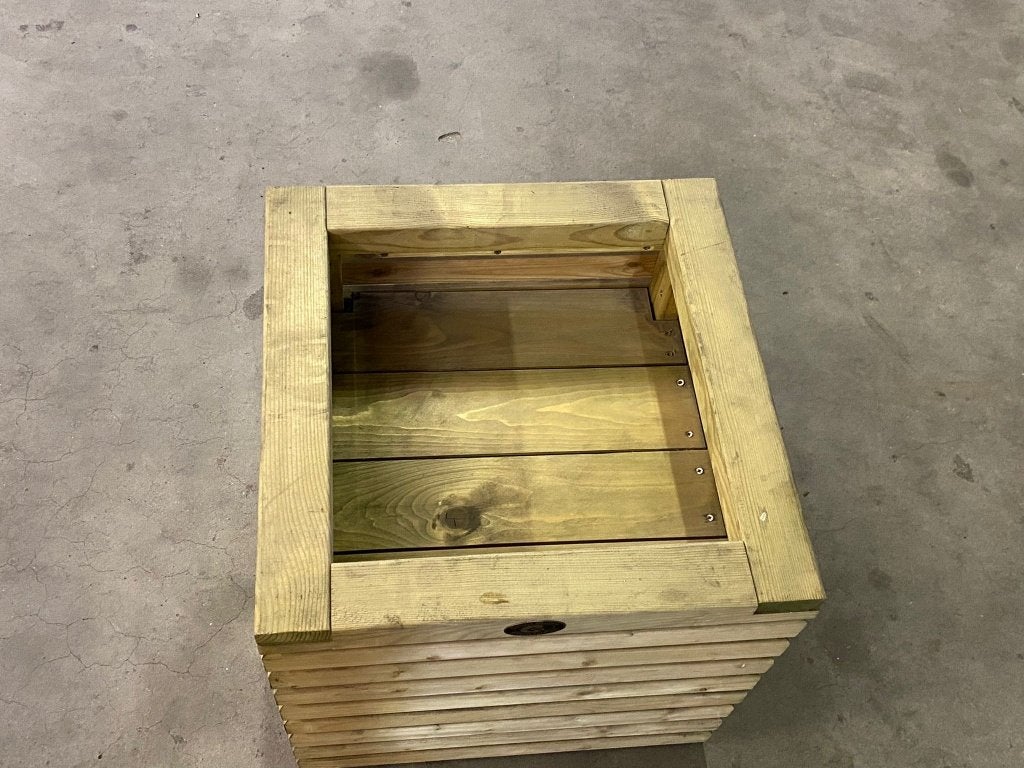 Hillhout Elan Bloembak 50x50x50 cm van €125 naar €95,00!, Ophalen, Minder dan 60 cm, Vierkant, Nieuw