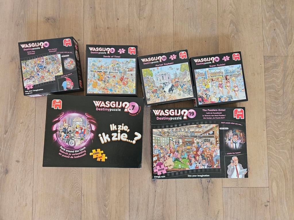 Verschillende wasgij puzzels te koop, 6 euro per stuk, Ophalen of Verzenden, 500 t/m 1500 stukjes, Gebruikt, Legpuzzel