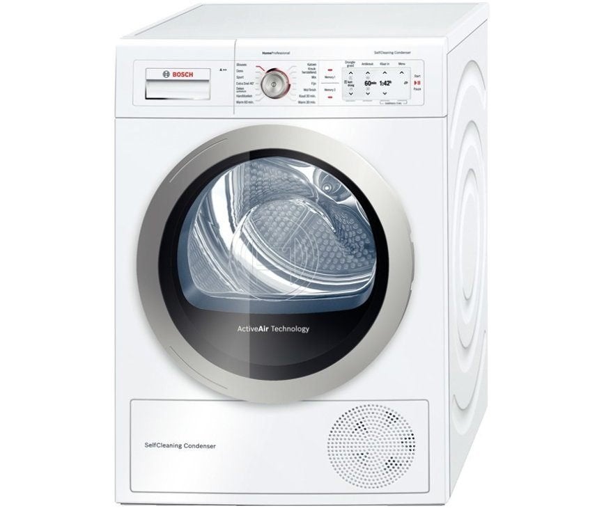 Bosch WTY87700NL warmtepompdroger 8 kg, met bon, Ophalen, Gebruikt, 8 tot 10 kg, Voorlader