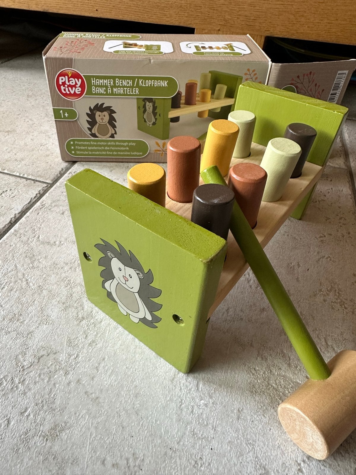 Playtive Klopbank met hamer - Egel design, Kinderen en Baby's, Speelgoed | Houten speelgoed, Ophalen of Verzenden, Zo goed als nieuw