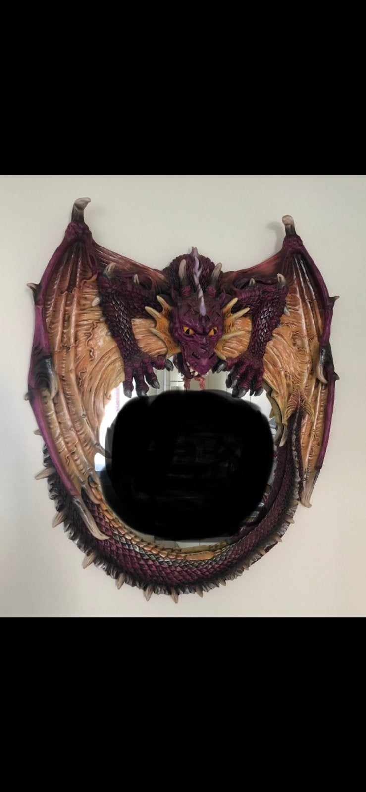 Te koop ; fantasie draken spiegel ., Verzamelen, Ophalen, Zo goed als nieuw, Fantasy