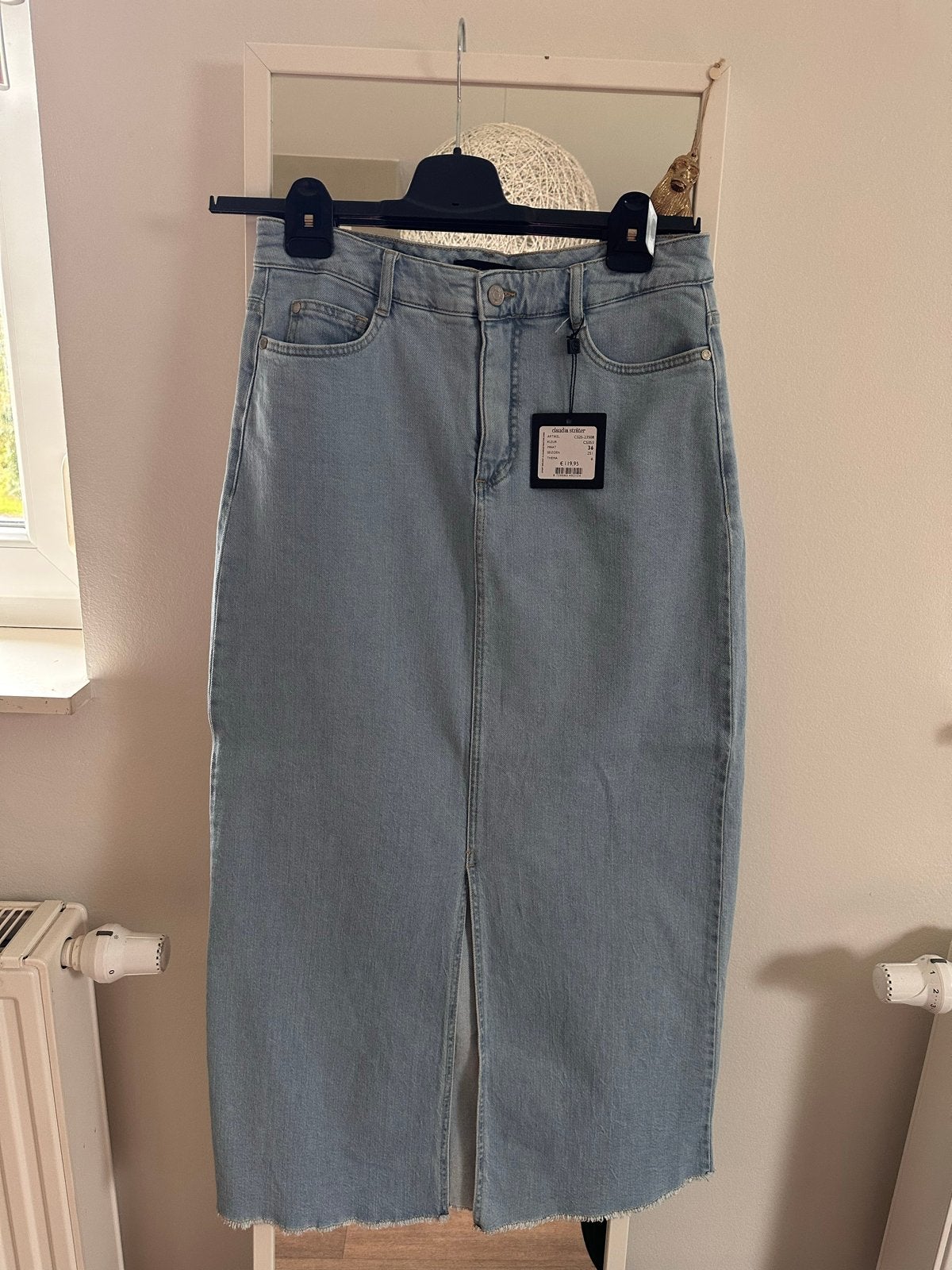 Claudia Sträter Jeans Rok Maat 36 - Nieuw met kaartje, Blauw, Nieuw, Ophalen of Verzenden, Maat 36 (S)