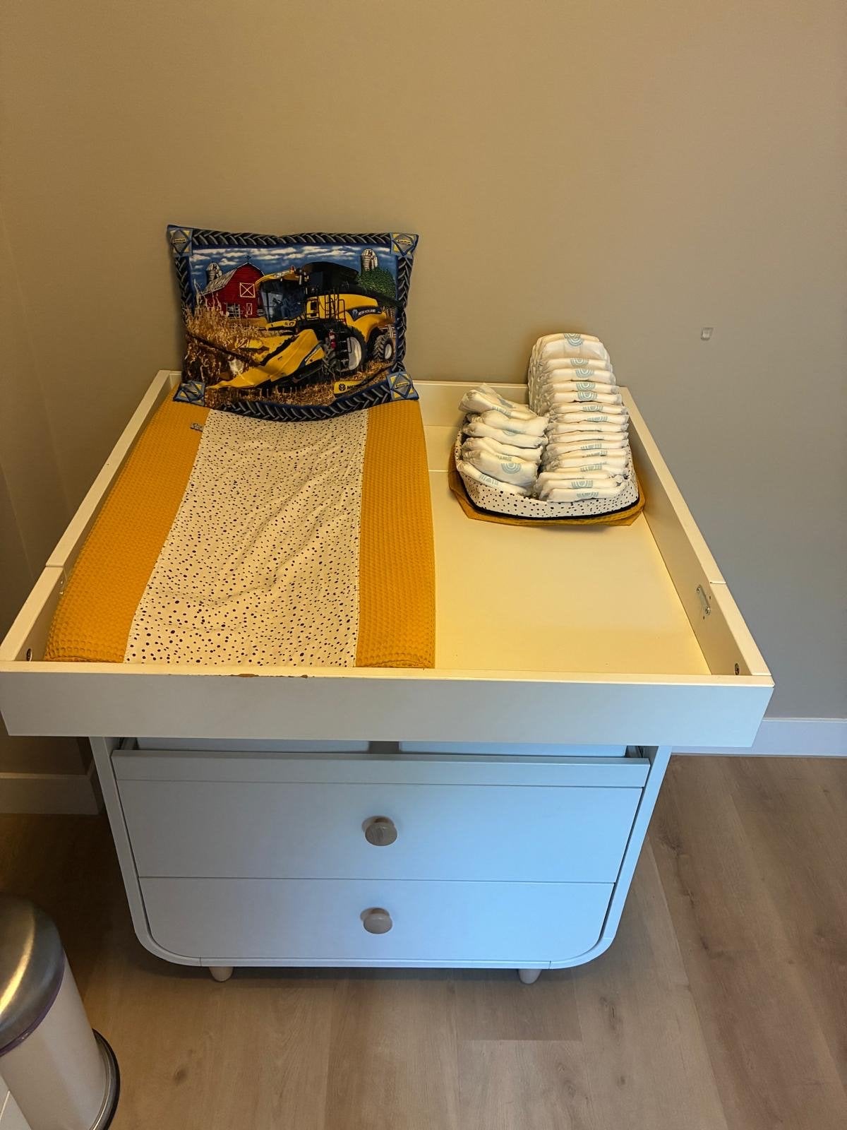 IKEA MYLLRA Commode met lades, wit, Ophalen, 70 cm of meer, Zo goed als nieuw, 75 tot 100 cm