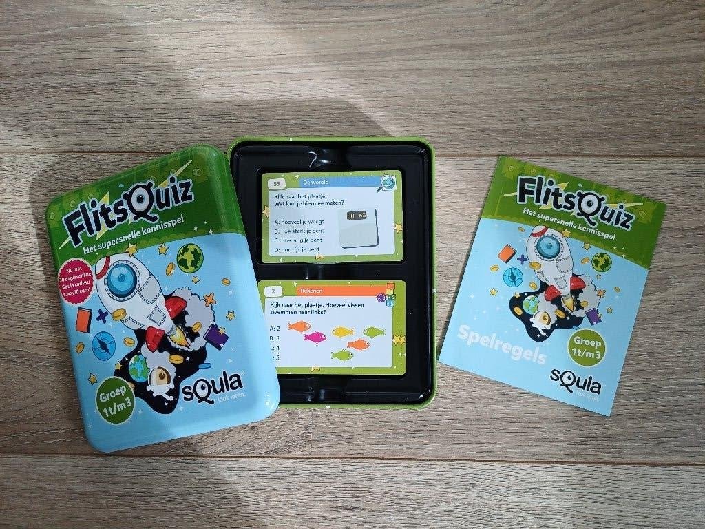 Squla Flitsquiz, groep 1 t/m 3, Ophalen of Verzenden, Zo goed als nieuw, Ontdekken