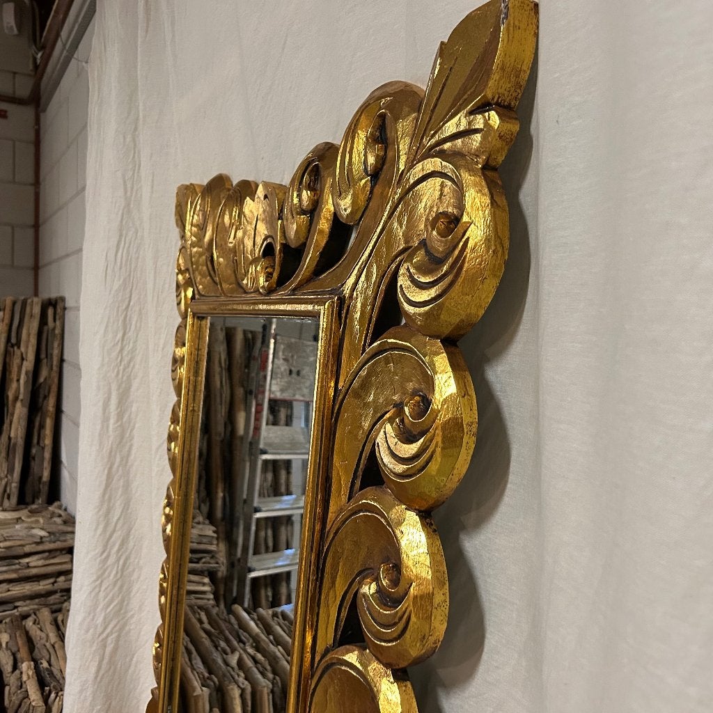 barok spiegel goud  met lijst 200 x 100 cm - Gratis bezorgd, TTM Wonen, Meubels – (Perzische) Tapijten en Woonaccessoires, 200 cm of meer