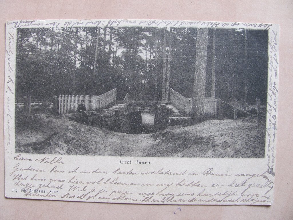 Baarn 1900 vroege kaart Grot, Ophalen of Verzenden, Voor 1920, Gelopen, Utrecht