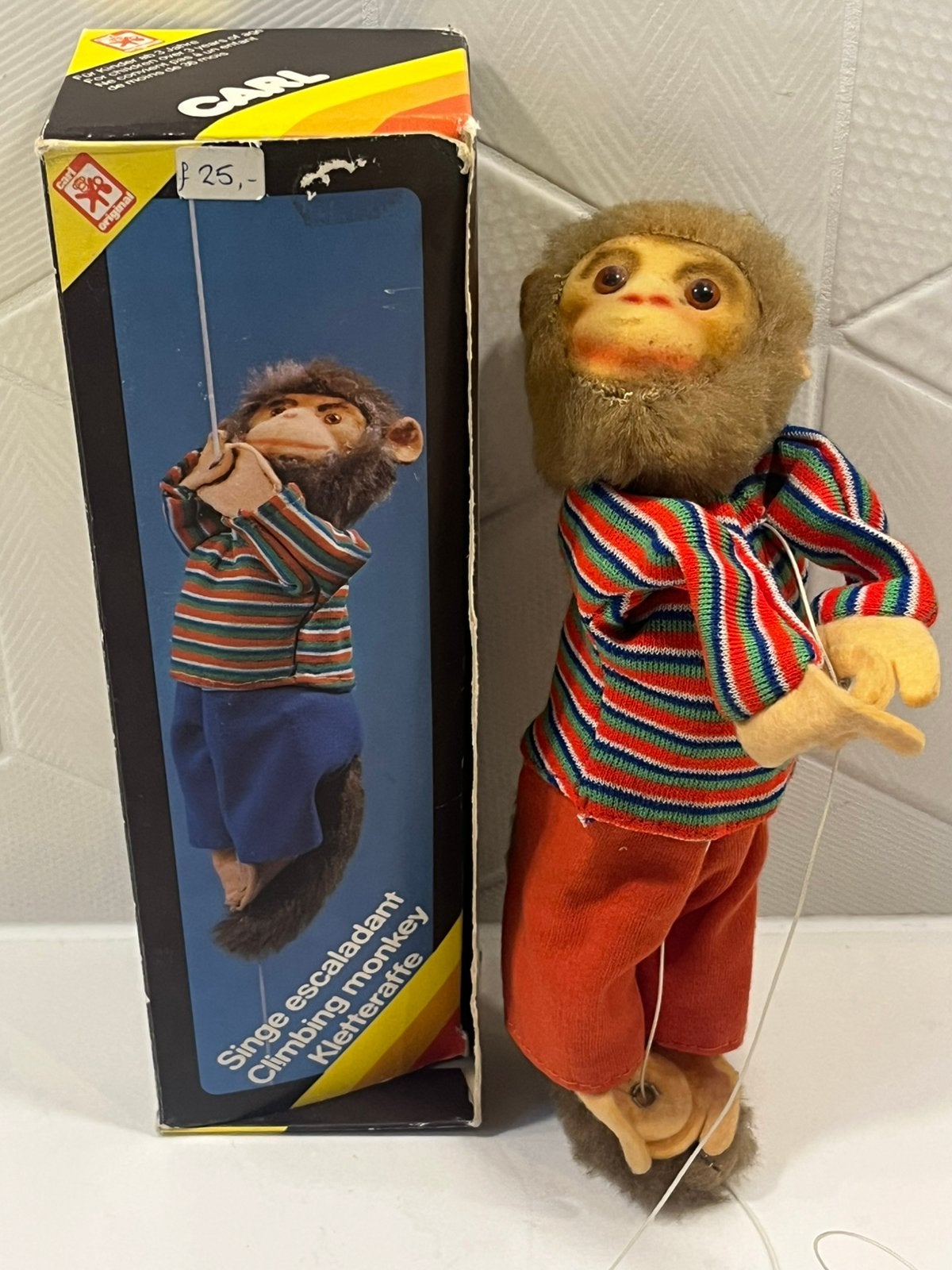 Speelgoed Carl Original klim-aapje – Made in Western Germany, Verzenden, Zo goed als nieuw