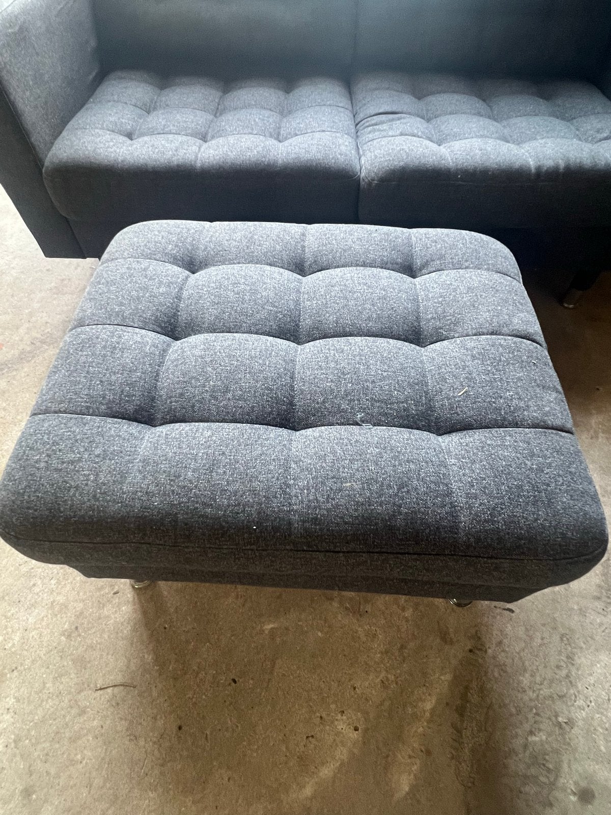 IKEA Klippan 2-zitsbank met poef - Zo goed als nieuw, Ophalen, 150 tot 200 cm, Tweepersoons, 75 tot 100 cm