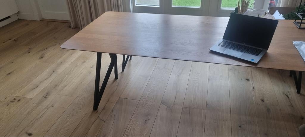 Design eettafel met eettafelbank - Modern en stijlvol, Ophalen, Modern design, Gebruikt, 100 tot 150 cm
