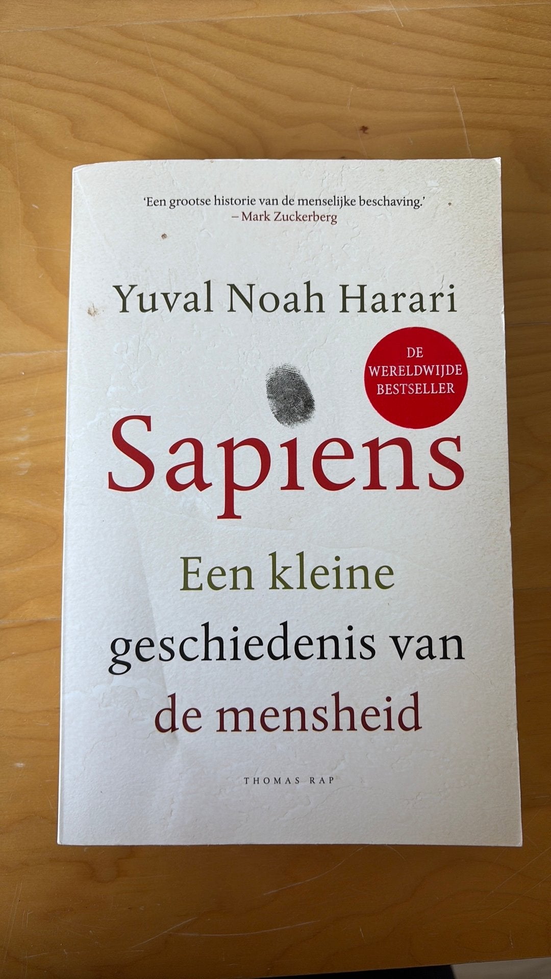 Yuval Noah Harari - Sapiens, Ophalen of Verzenden, Zo goed als nieuw, Yuval Noah Harari