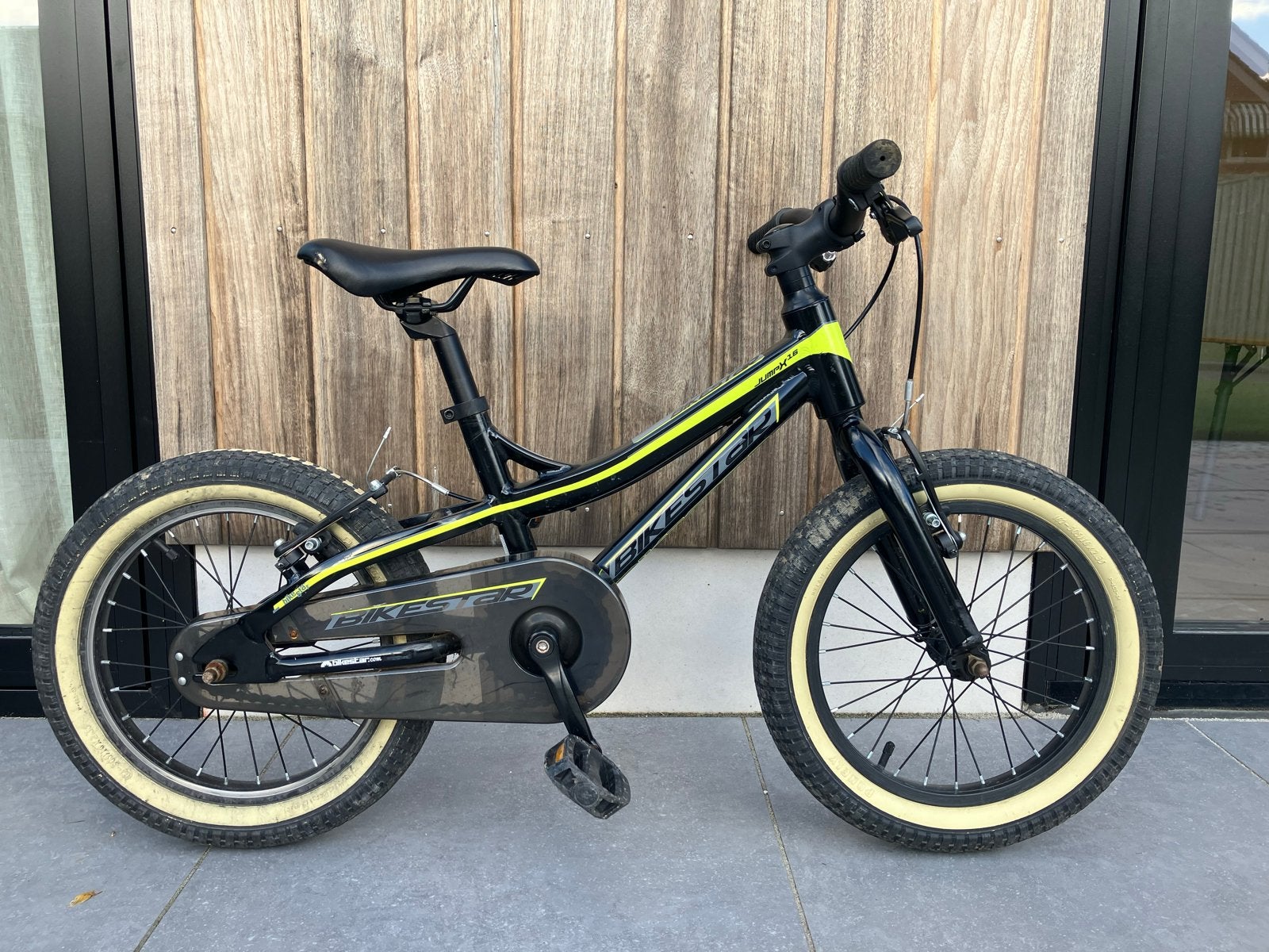 BIKESTAR Kinderfiets 16 inch VTT MTB voor 4 jaar, Ophalen, Gebruikt, Velgrem, 16 tot 20 inch