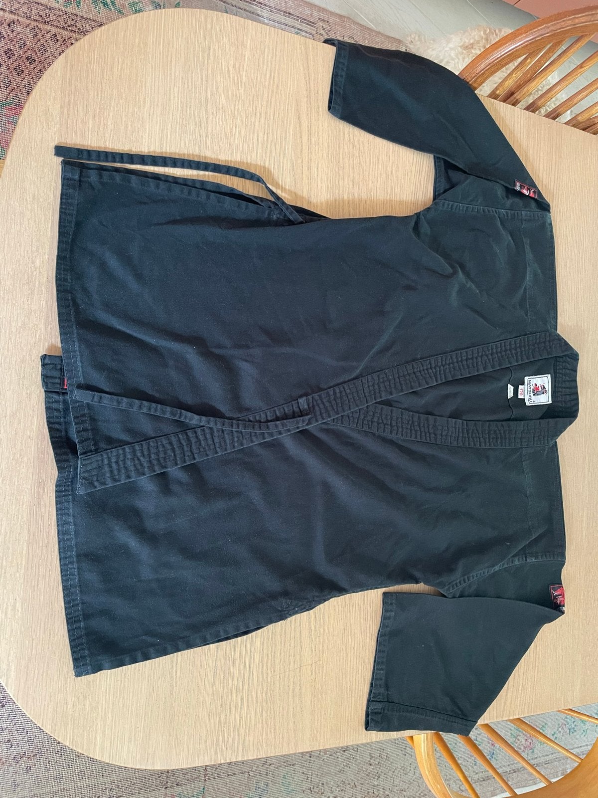 Matsuru karate pak  Zwart - Maat 170, Gebruikt, Overige, Vechtsportpak, Maat M