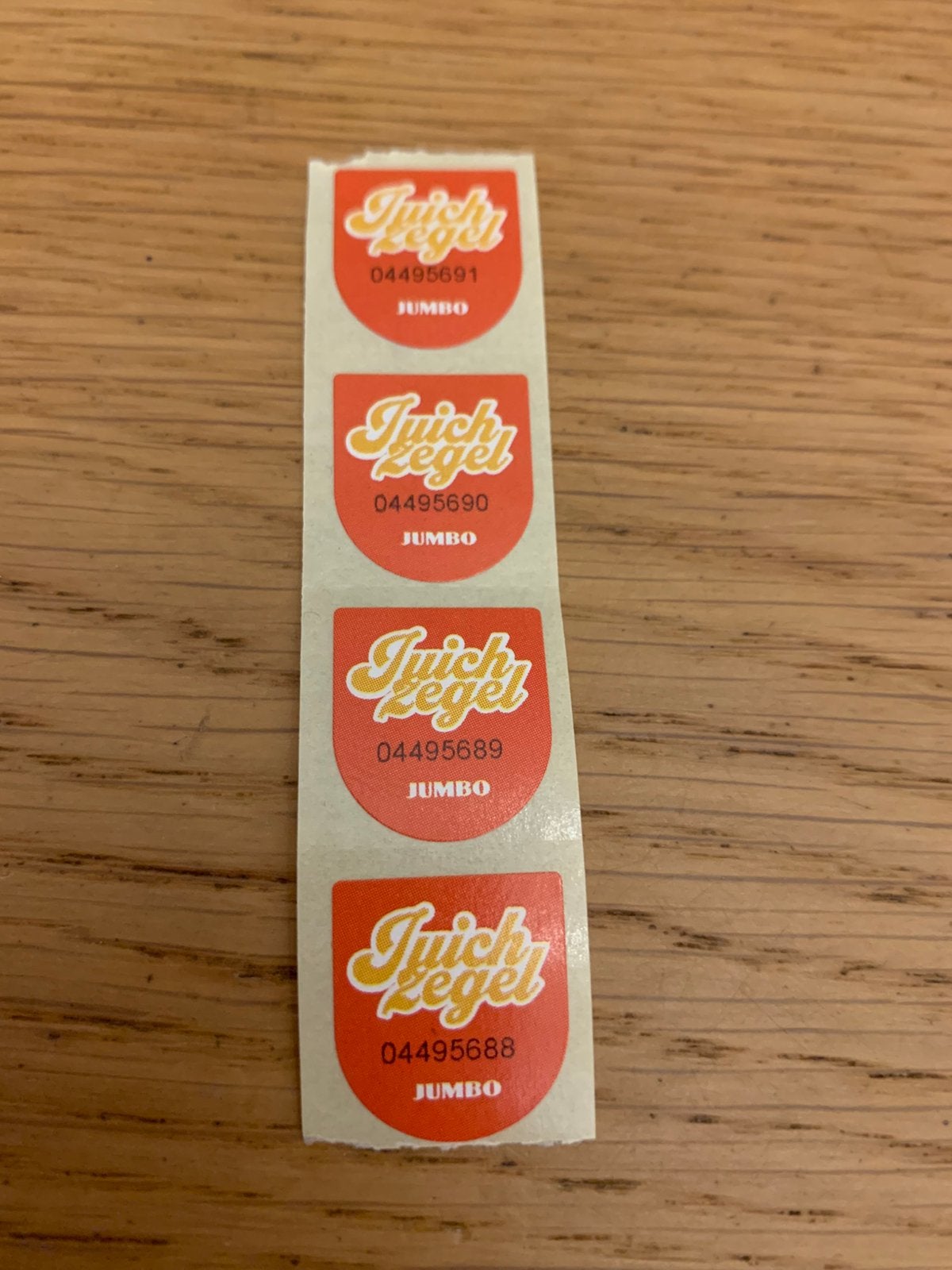 4 Juich zegels Jumbo, Verzamelen, Supermarktacties, Jumbo, Ophalen