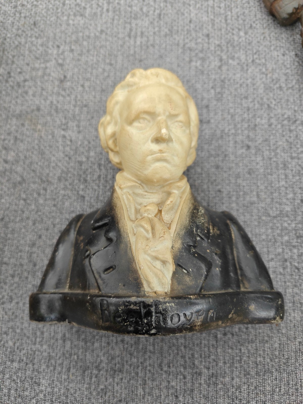 Vintage Beethoven Buste - Gipsen Sculptuur, Gips, Buste, Ophalen of Verzenden, 20 - 50 cm