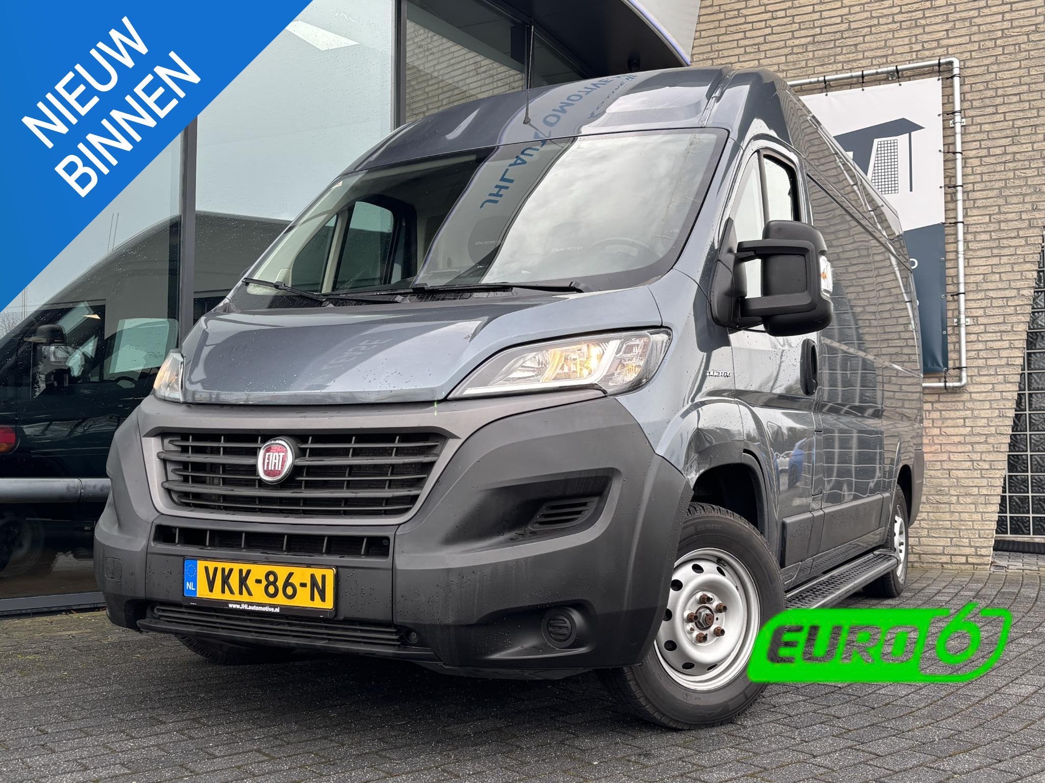 Fiat Ducato 30 2.3 MJ L2H2*3PERS*ECC*CRUISE*NAVI*CAMERA*HAAK, Auto's, Bestelauto's, Voorwielaandrijving, Gebruikt, Euro 6, 2500 kg