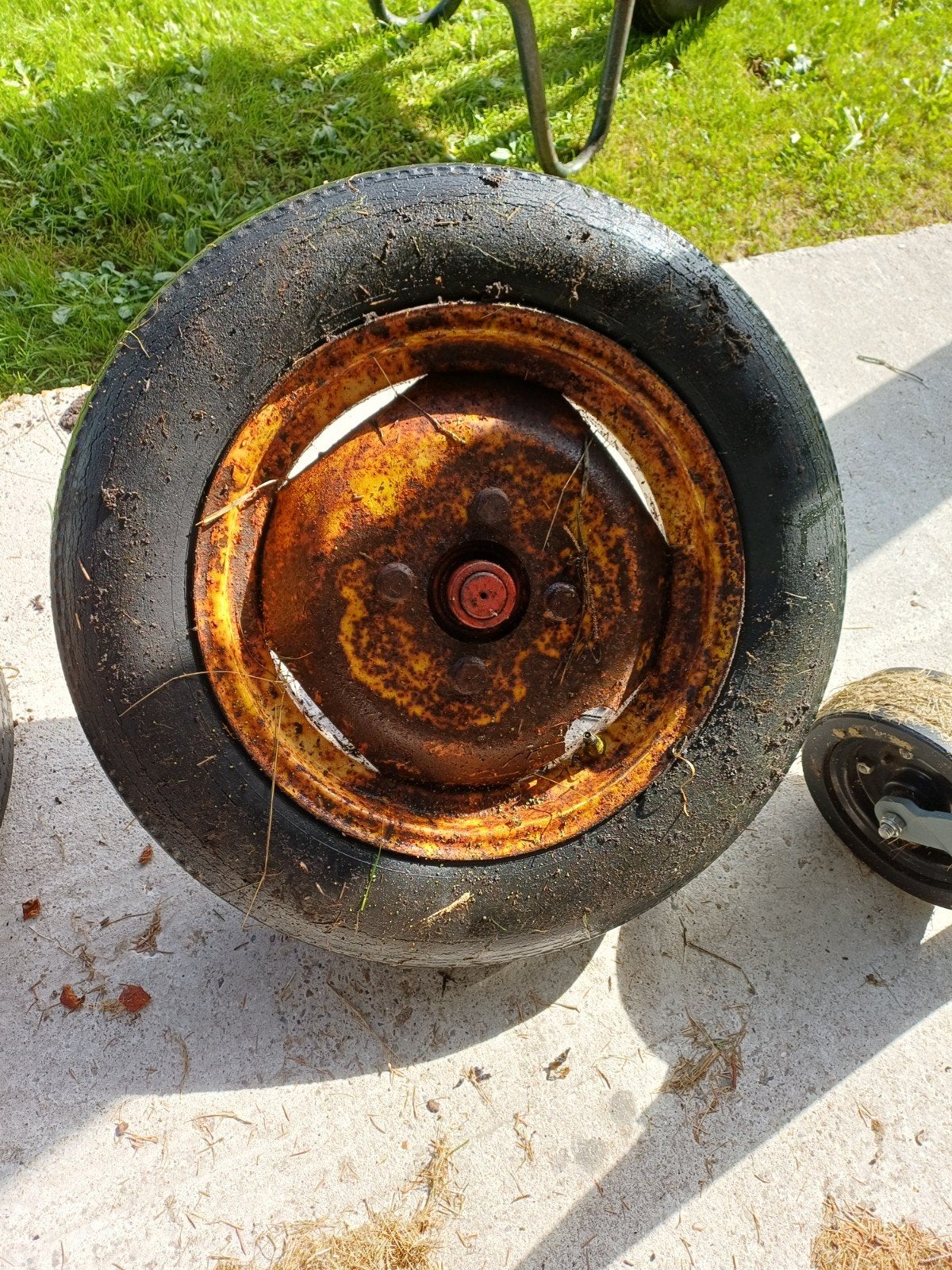 banden met velg, Ophalen