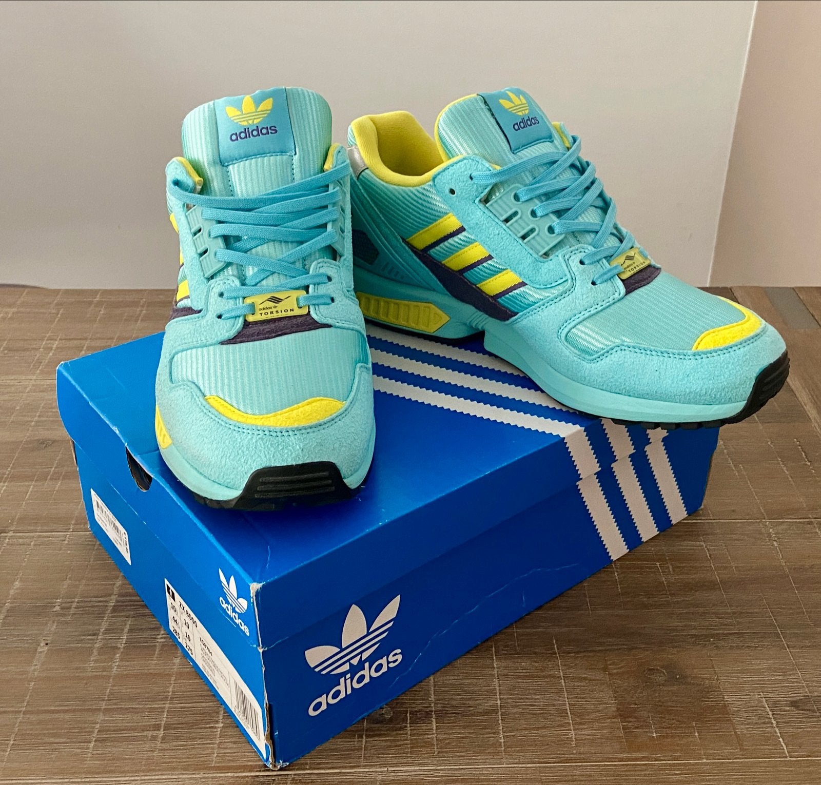 Adidas ZX 8000 OG Aqua (maat: 44 2/3), Ophalen of Verzenden, Nieuw, Blauw, Sportschoenen