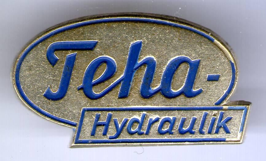 Teha Hydraulik zilverkleurig broche ( H_062 ), Verzenden, Zo goed als nieuw, Transport, Speldje of Pin