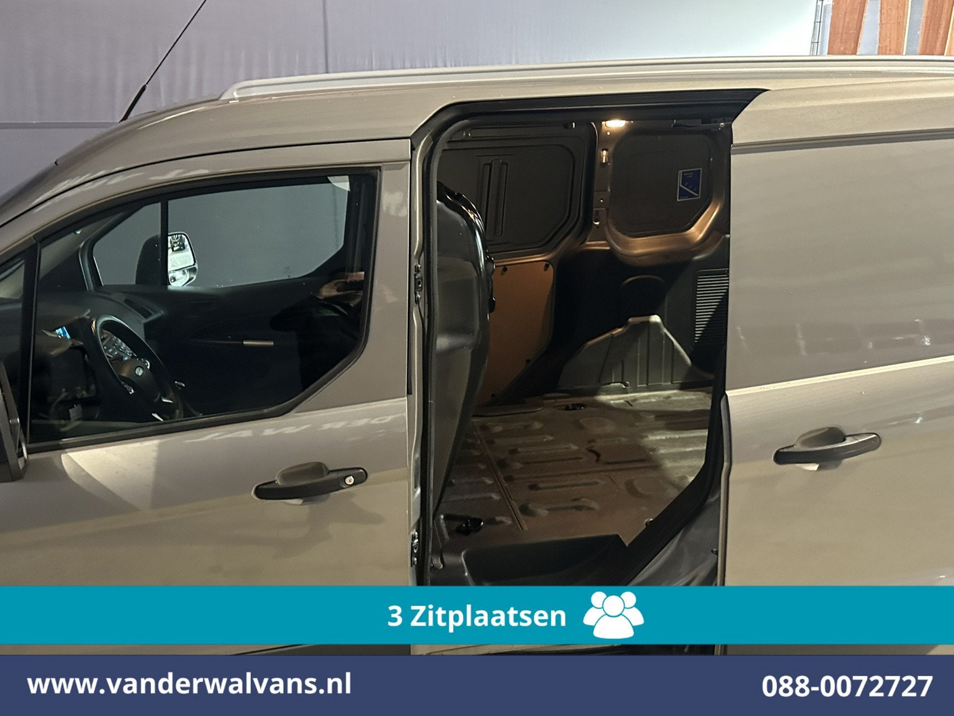 Ford Transit Connect 1.5 TDCI L1H1 Euro6 Airco | 3-Zits | 2x, Auto's, Voorwielaandrijving, 745 kg, Stof, Gebruikt