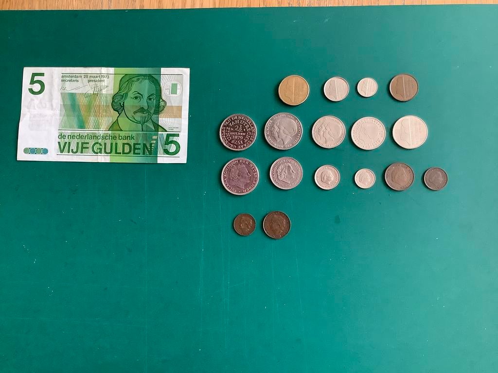Biljet en munten Nederland voor verzamelaar. Past in album., Postzegels en Munten, Munten | Nederland, Ophalen of Verzenden, Koningin Beatrix