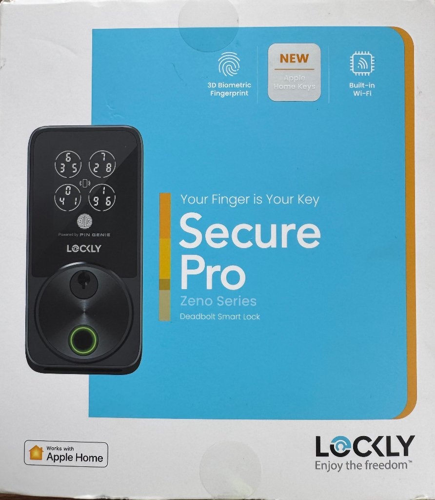 Lockly Smart Lock Secure Pro Zeno, Ophalen, Nieuw, Rvs, Slot