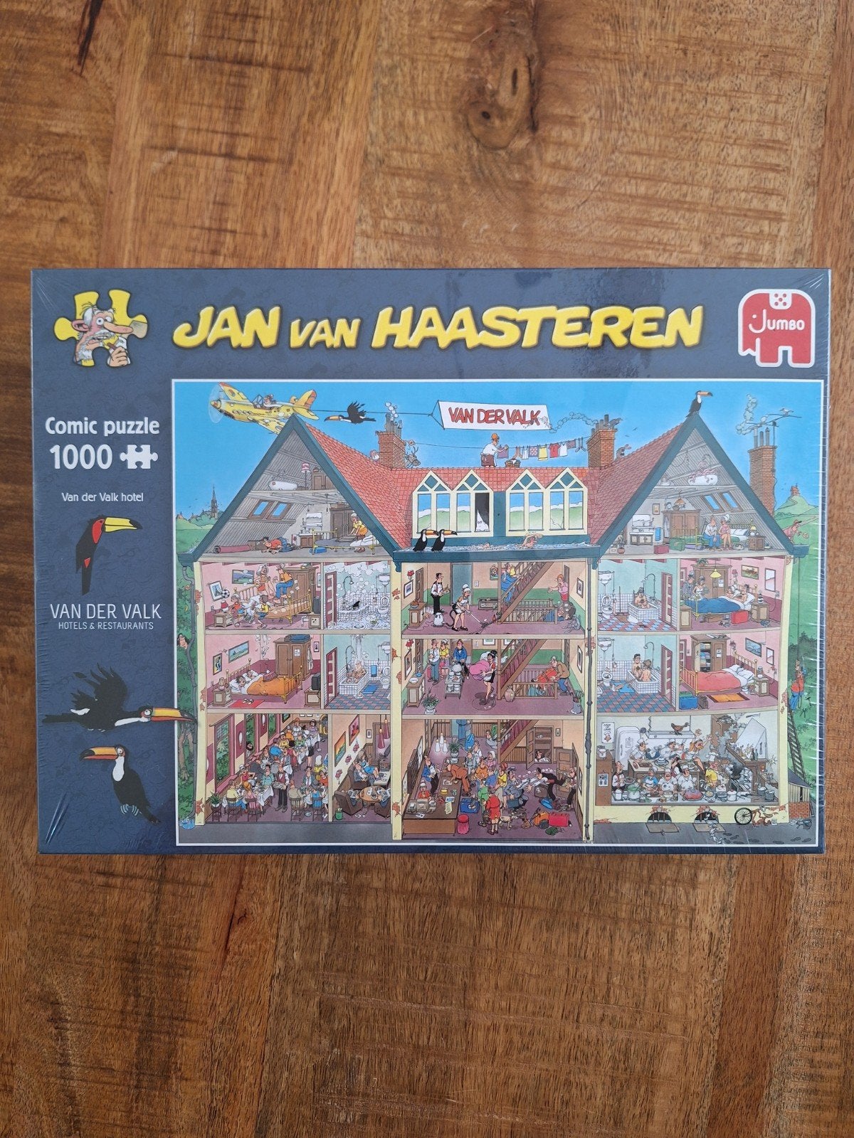 Jan van Haasteren Puzzel - Van der Valk 1000 stuks nieuw, Ophalen of Verzenden, 500 t/m 1500 stukjes, Nieuw, Legpuzzel