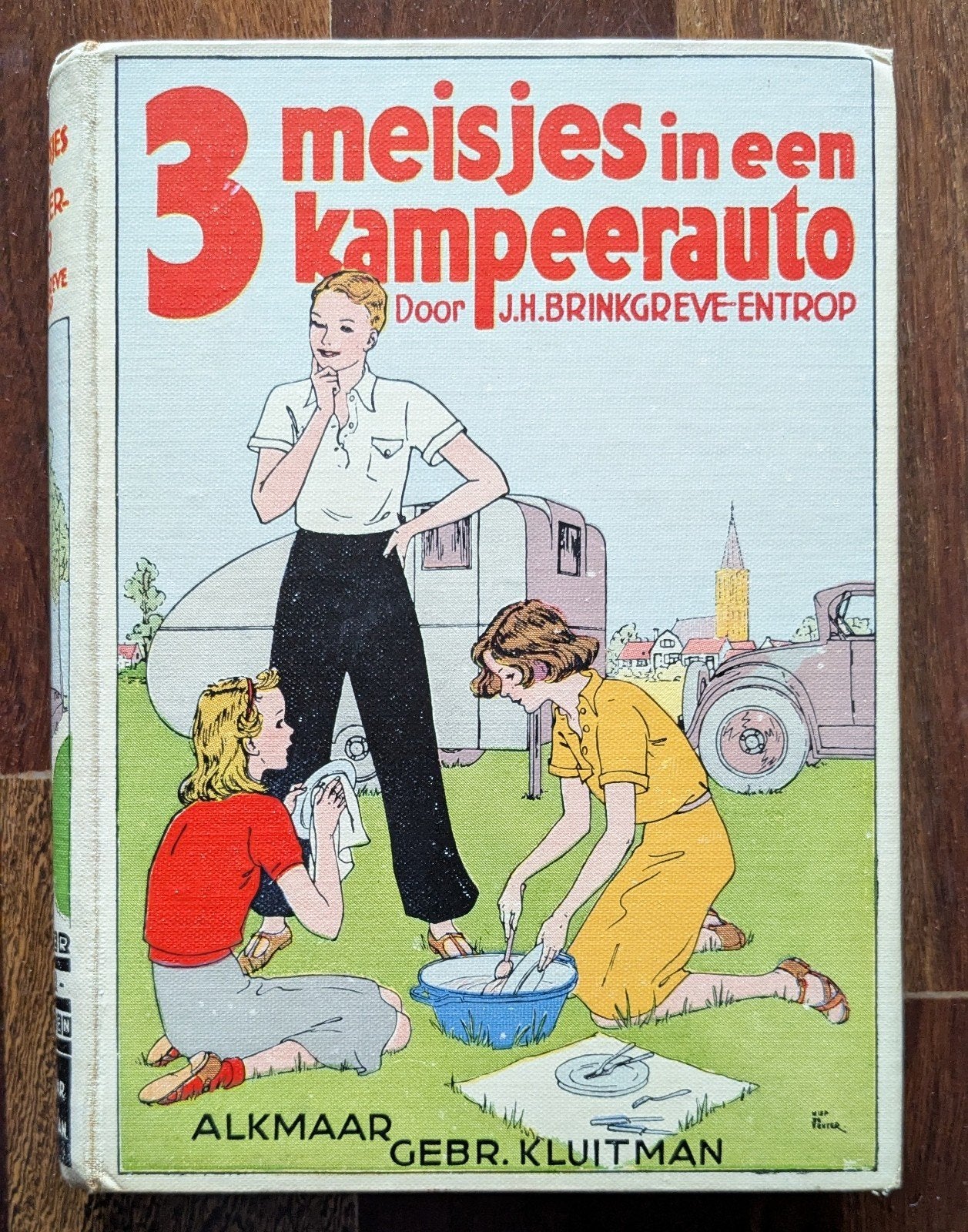 Drie Meisjes in een Kampeerauto - J.H. Brinkgreve-Entrop, Ophalen of Verzenden, Gelezen, J.H. Brinkgreve-Entrop, Fictie