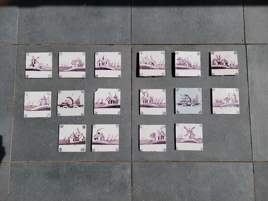 oude wandtegels, Antiek en Kunst, Ophalen