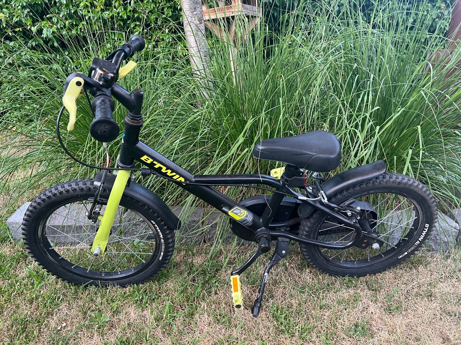 B'twin kinderfiets - Decathlon 16 inch, Ophalen, Gebruikt, Velgrem, 16 tot 20 inch