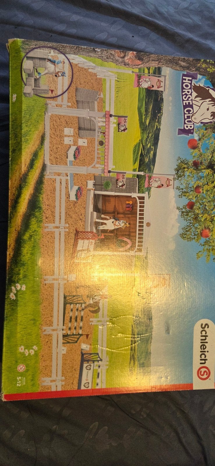 Schleich Horse Club manege met paarden en accessoires, Kinderen en Baby's, Speelgoed | Overig, Ophalen, Gebruikt, Meisje