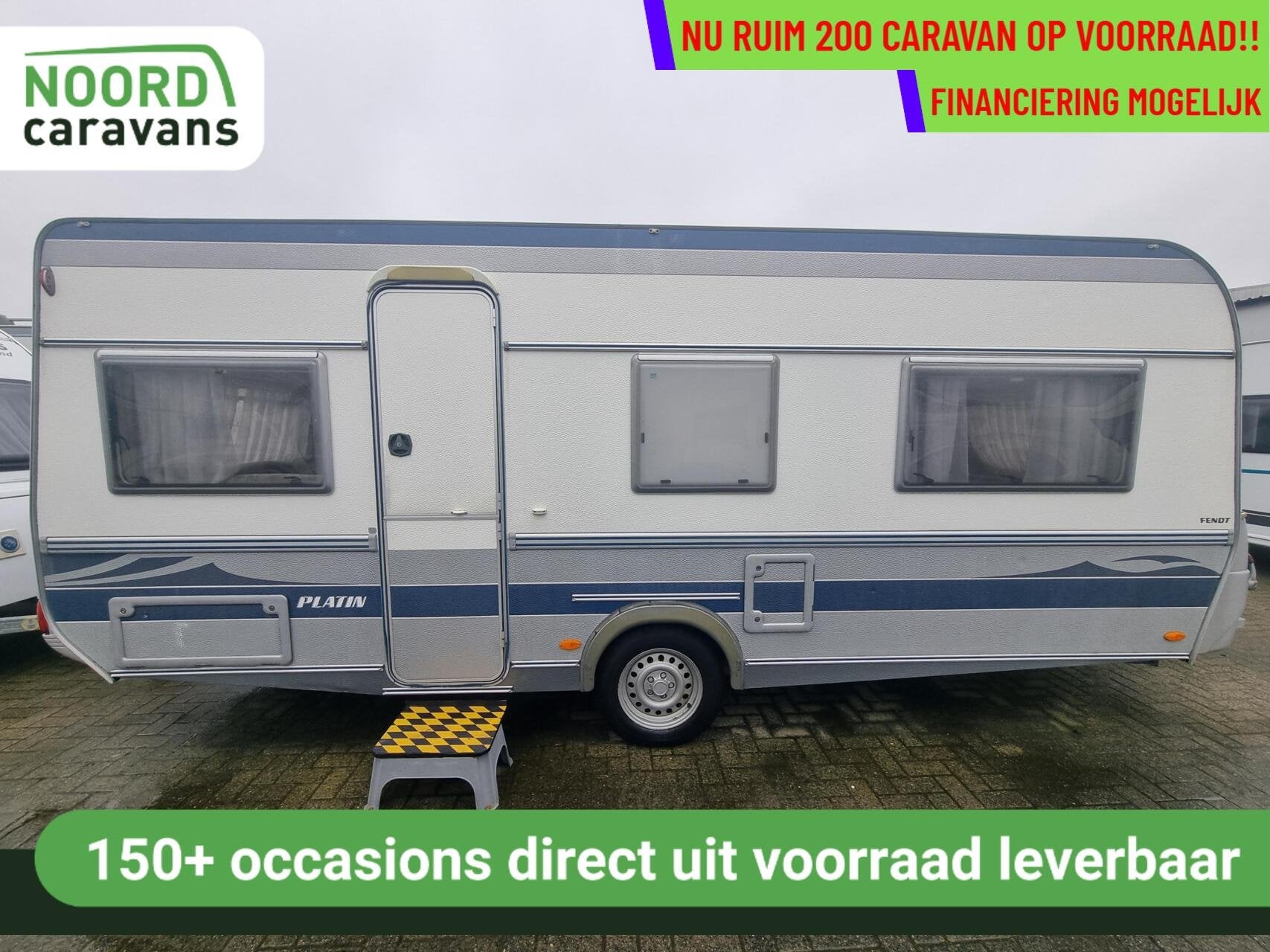 FENDT PLATIN 530 ENKELE BEDDEN + VOORTENT +LUIFEL +MAGNETRON, Caravans en Kamperen, Rondzit, 7 tot 8 meter, Bedrijf, Fendt