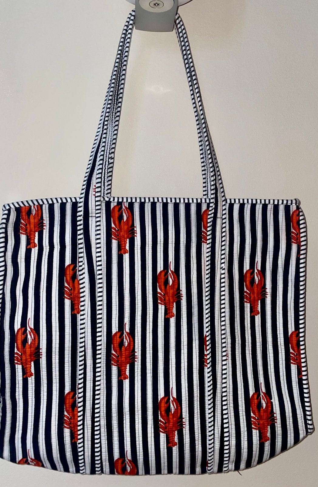 Nieuw Shopping bag strandtas kreeft indian fair trade boho, Ophalen of Verzenden, Nieuw, Overige kleuren, Shopper