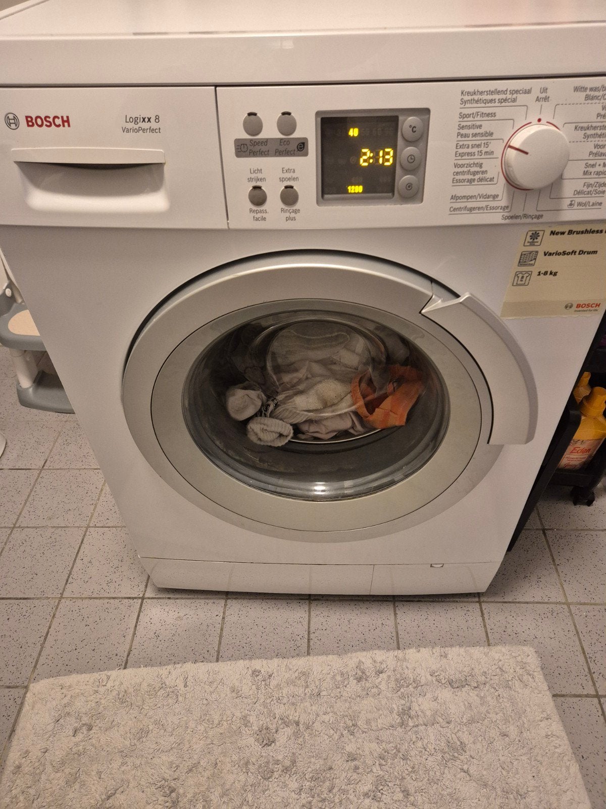 Bosch Logixx 8 VarioPerfect Wasmachine - Goede Staat, Ophalen, 1200 tot 1600 toeren, 8 tot 10 kg, Wolwasprogramma