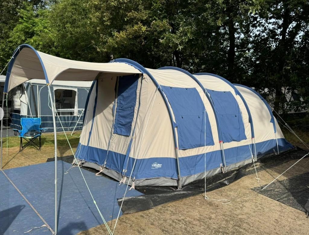 Vrijbuiter Michigan 4 pers katoenen tent, Caravans en Kamperen, Tenten, Ophalen of Verzenden, Gebruikt, Tot en met 4