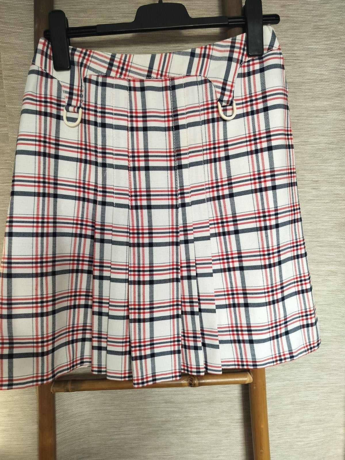 Vintage plaid rok, Kleding | Dames, Rokken, Ophalen of Verzenden, Zo goed als nieuw, Maat 38/40 (M), Rood