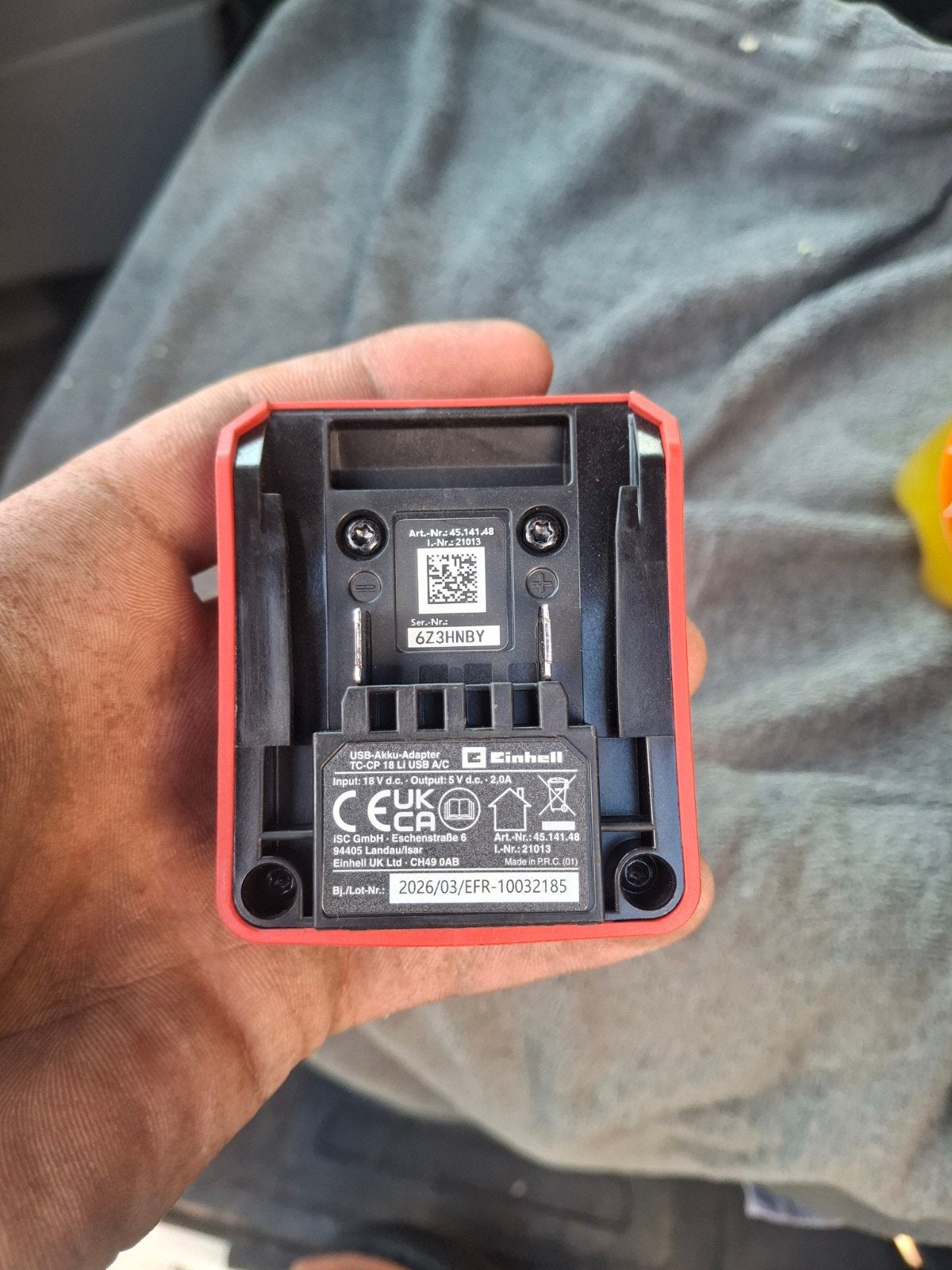 Einhell USB-Accu-Adapter Power X-Change, Ophalen