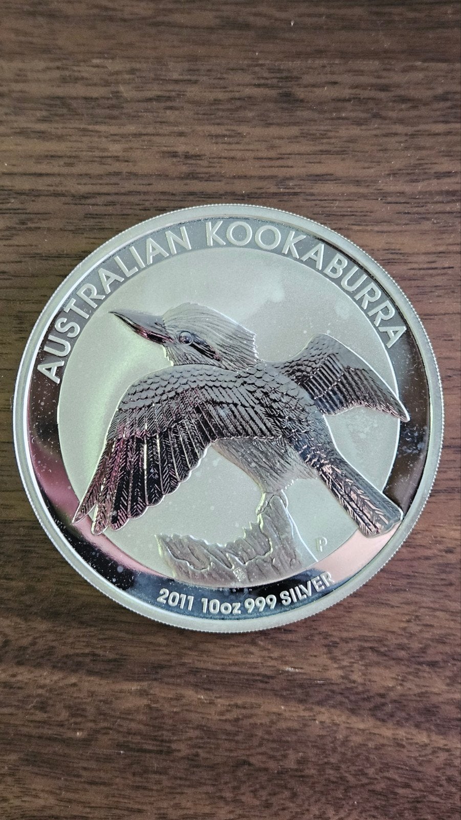 10 ounce kookaburra 2011, Ophalen of Verzenden, Zilver