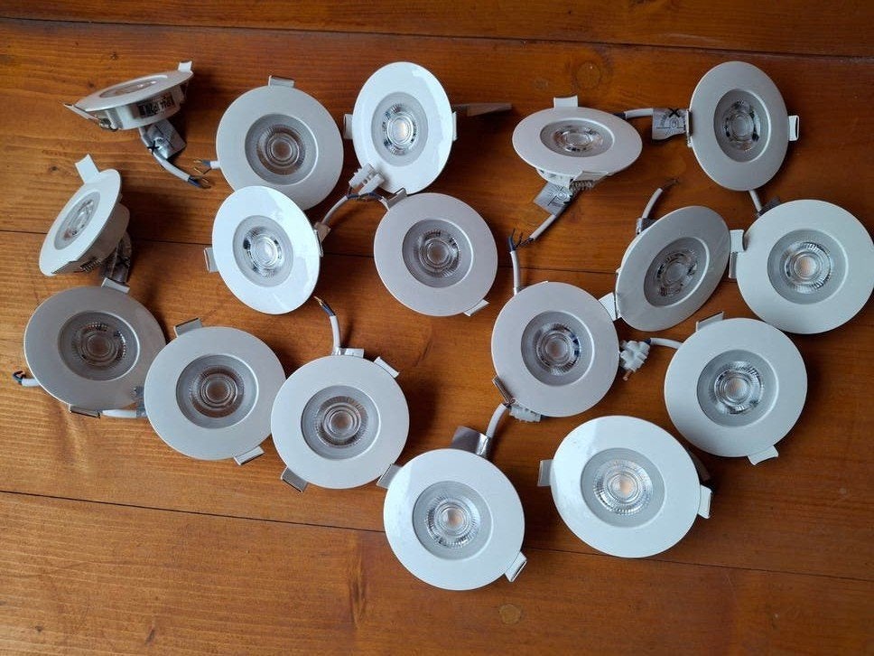 Set van 17 Briloner LED inbouwspots, 5W, IP20, Huis en Inrichting, Gebruikt, Brilo, Overige fittingen, Ophalen of Verzenden