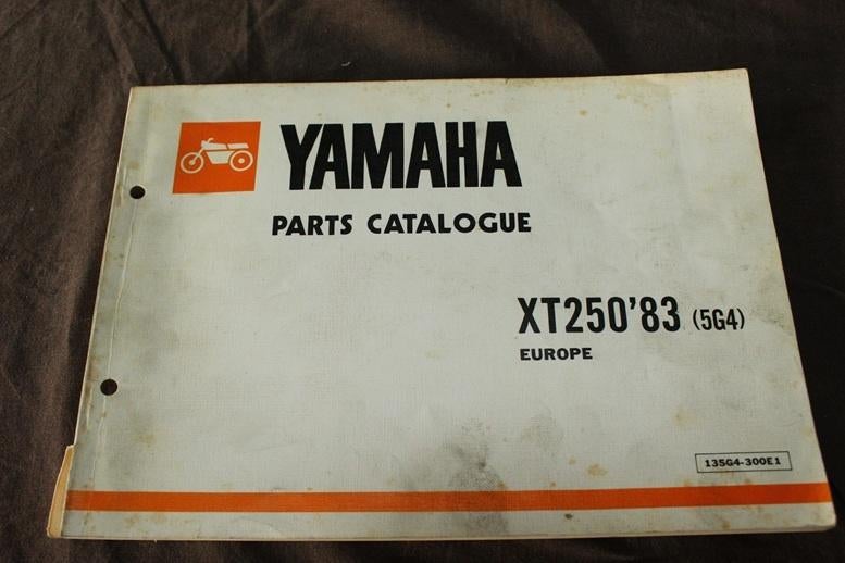 Yamaha XT250 1983 motorcycle parts catalogue XT 250 5G4, Ophalen of Verzenden, Yamaha