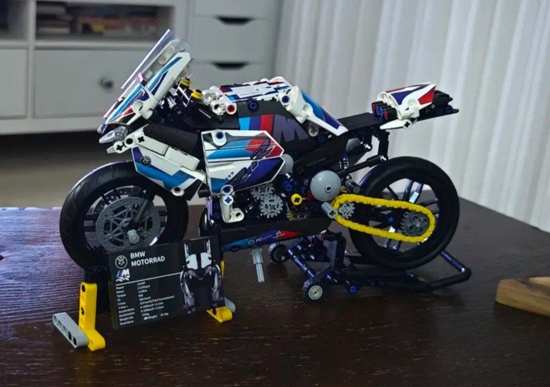 BMW M1000RR Bouwset Motorfiets – Technic Stijl – Nieuw in Za, Ophalen of Verzenden, Nieuw, Overige merken