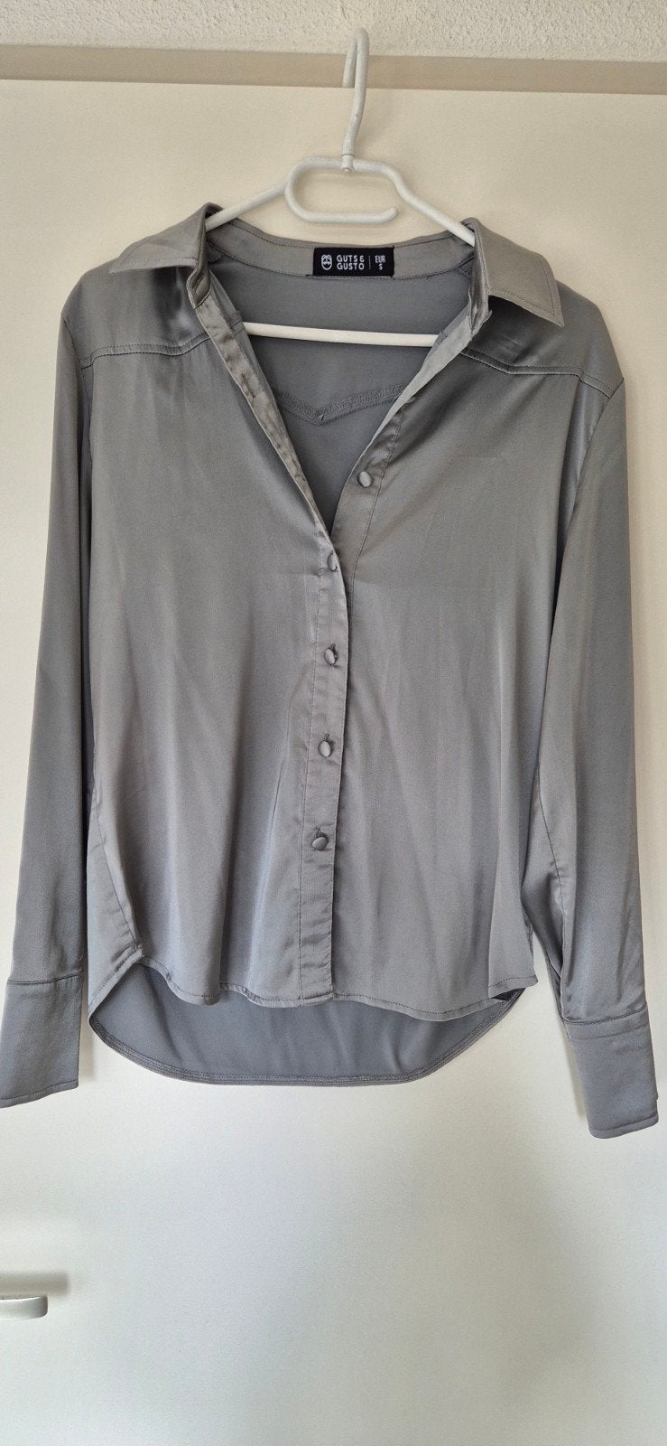 GUTS & GUSTO Blouse Maat S Grijs, GUTS & GUSTO, Verzenden, Zo goed als nieuw, Maat 36 (S)