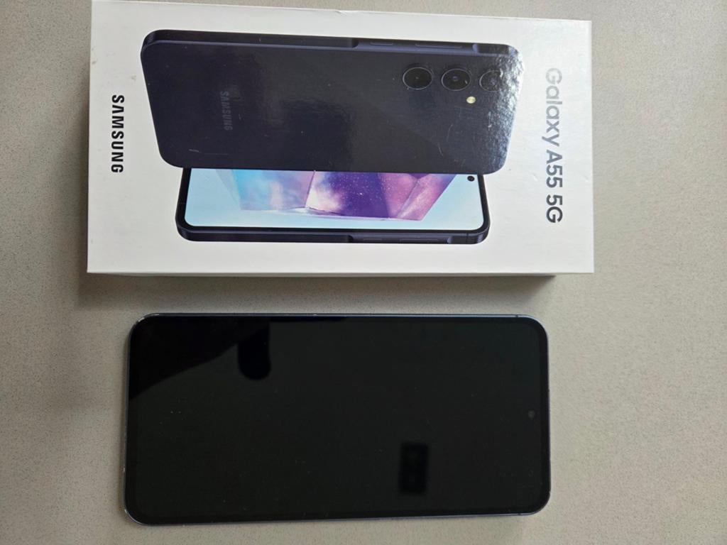 Samsung Galaxy A55 128 GB - Nieuwstaat, Zwart, Touchscreen, Ophalen of Verzenden, Zo goed als nieuw