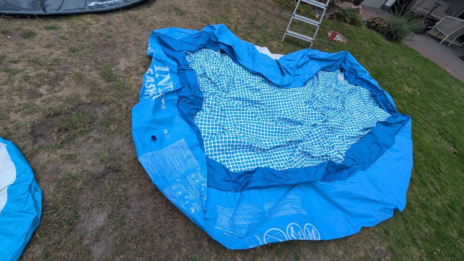 Rond Intex zwembad - opblaasrand, exclusief pomp, Tuin en Terras, Ophalen, Gebruikt, Minder dan 80 cm, Rond
