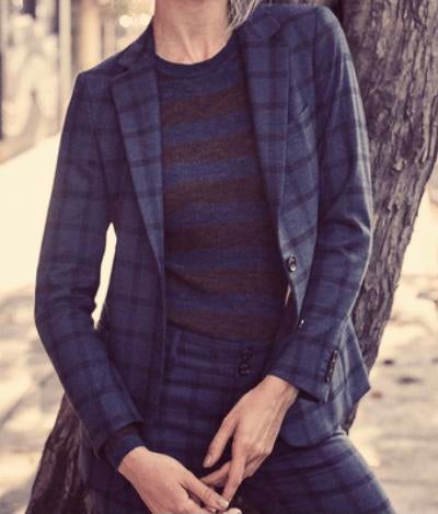 Mooie kwaliteit blazer vh merk mos mosh, blauw geruit mt 36, Ophalen of Verzenden