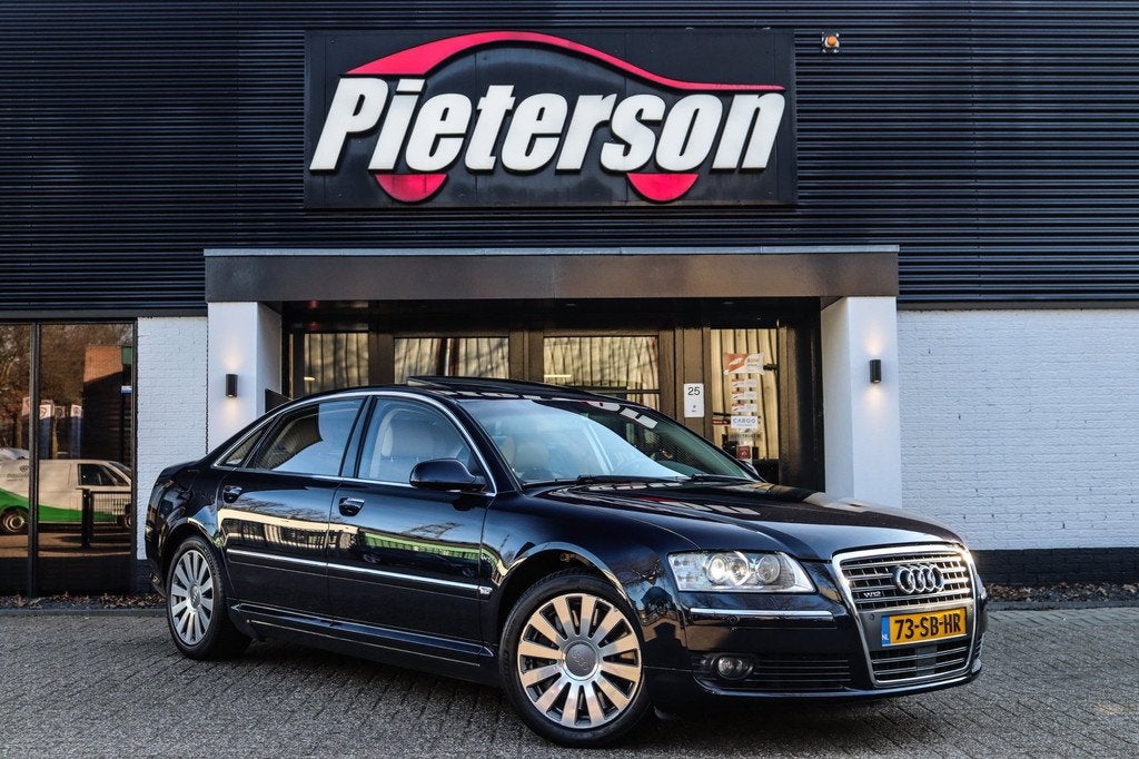 Audi A8 W12 6.0 Quattro Lang PANO BOSE ALCANTARA VOL OPTIES, Auto's, Audi, Bedrijf, Te koop, A8, 4x4, ABS, Achteruitrijcamera
