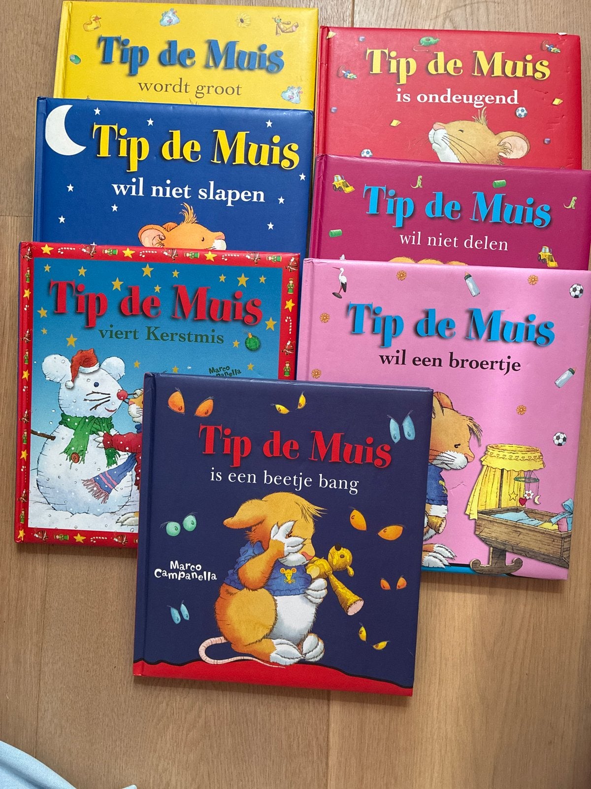 7 leuke voorleesboeken van Tip de Muis - Nette staat, Boeken, Kinderboeken | Kleuters, Fictie algemeen, Jongen of Meisje, Ophalen of Verzenden